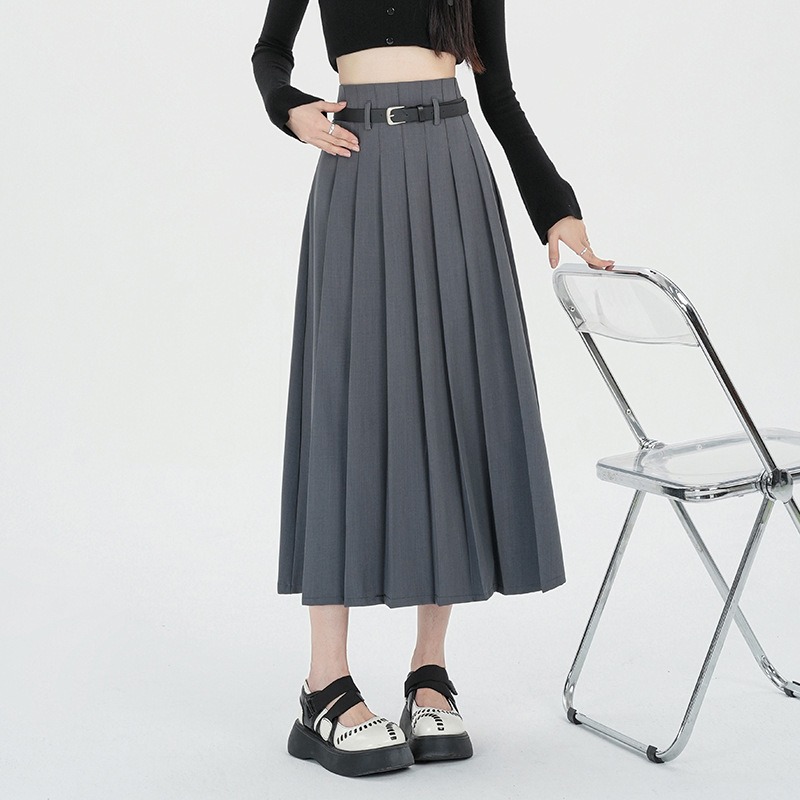 Casual Pleated Skirt
