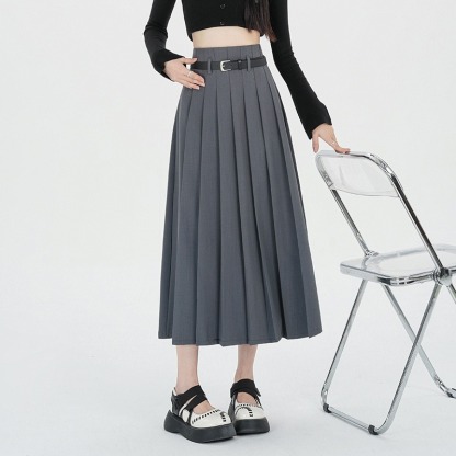 Casual Pleated Skirt