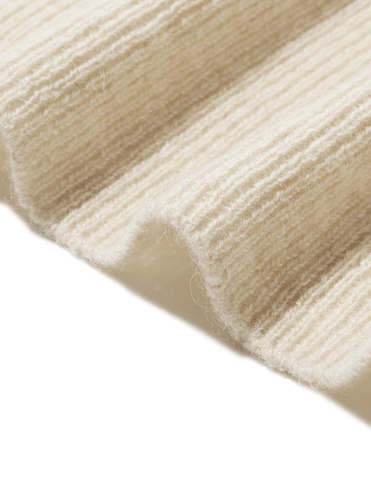 Beige Seamless Cashmere Cardigan
