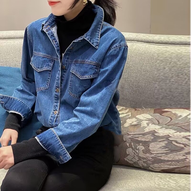 Loose Casual Denim Top Jacket