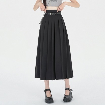 Casual Pleated Skirt