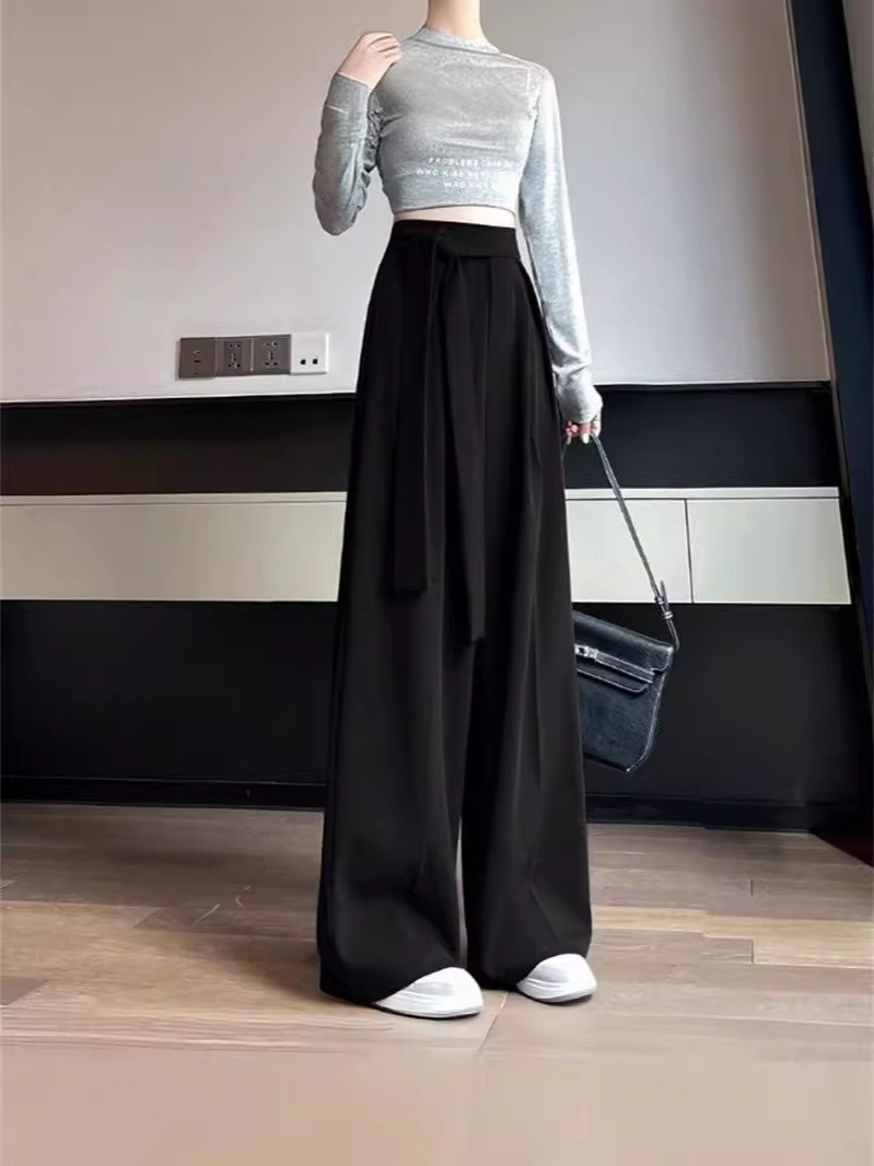 Casual Irregular High Waist Wide Leg Pants