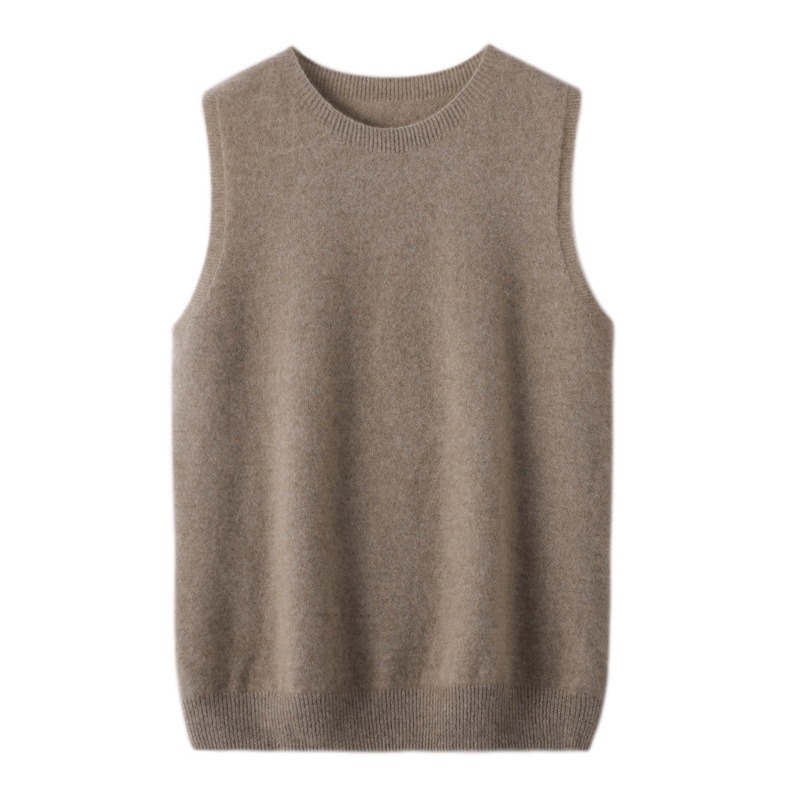 Wool Crew Neck Vest