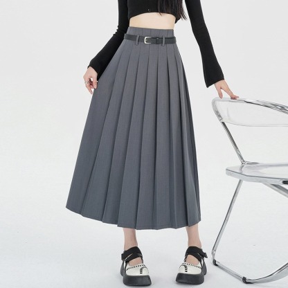Casual Pleated Skirt
