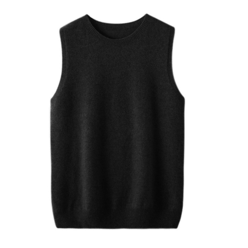 Wool Crew Neck Vest