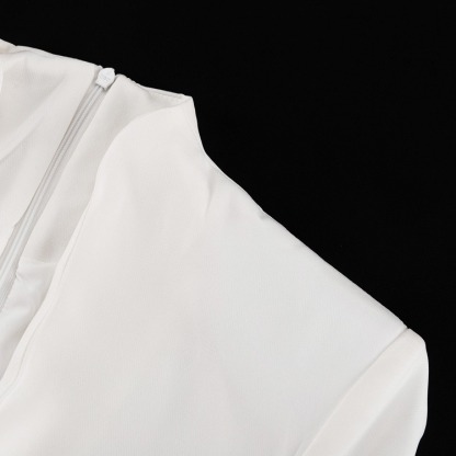  High Waist Button Detail Dress for Women