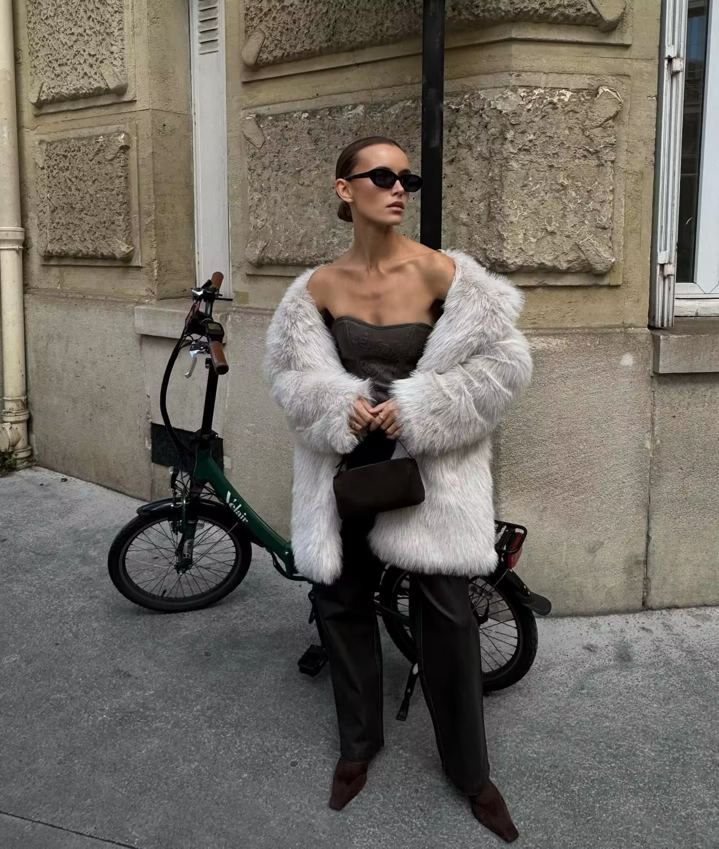 Oversized Fuzzy Women Faux Fur Coat