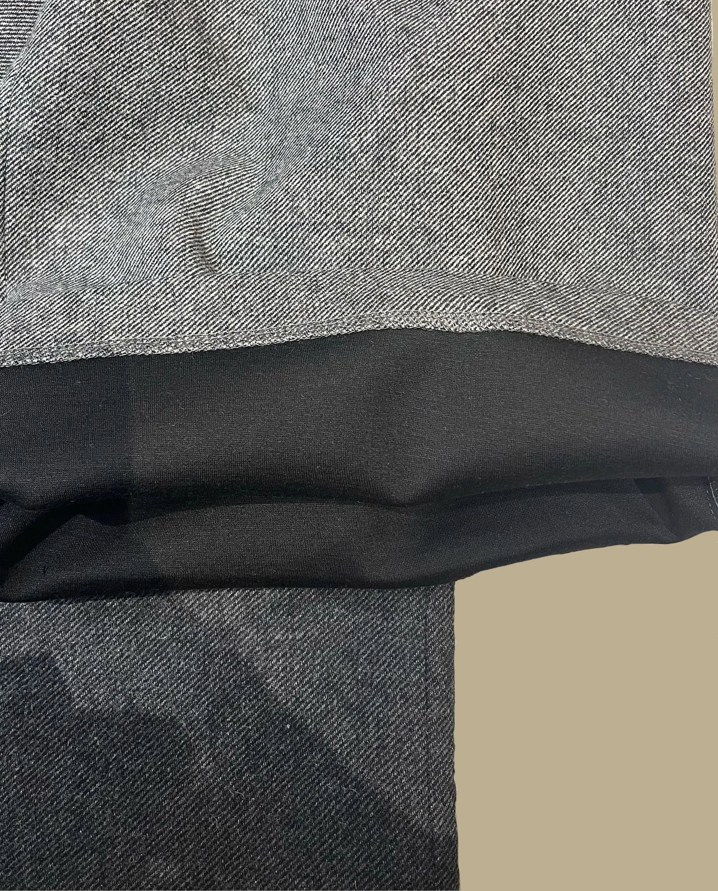 Minimalist Wool Blend Relaxed Fit Winter Pants