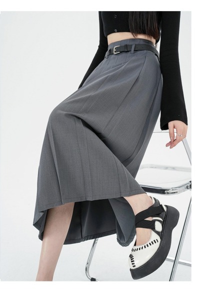 Casual Pleated Skirt