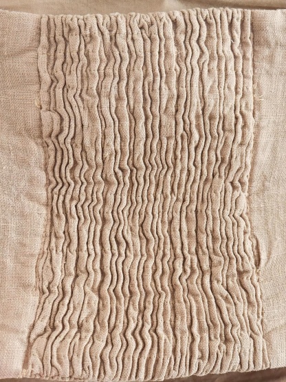 Cotton & Linen Crisscross Neckline Dress