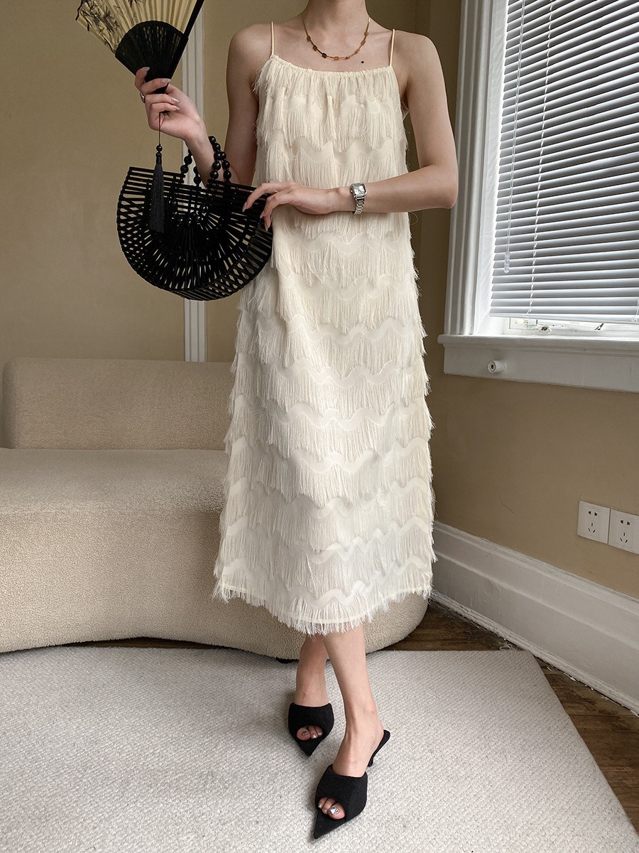 Gentle temperament, loose and thin, French slip dress