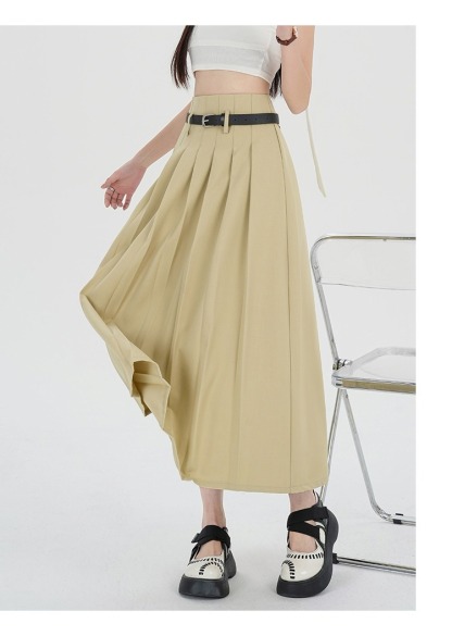 Casual Pleated Skirt
