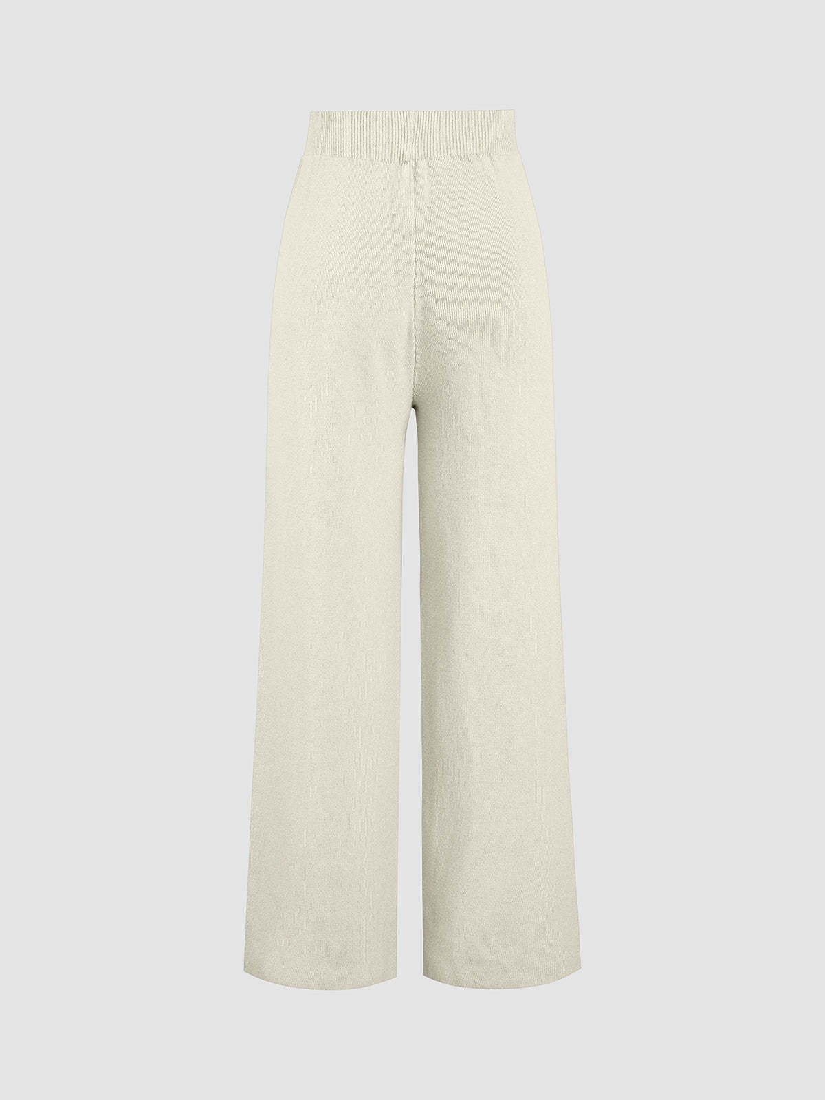 Ribbed Mystique Wide Leg Pants