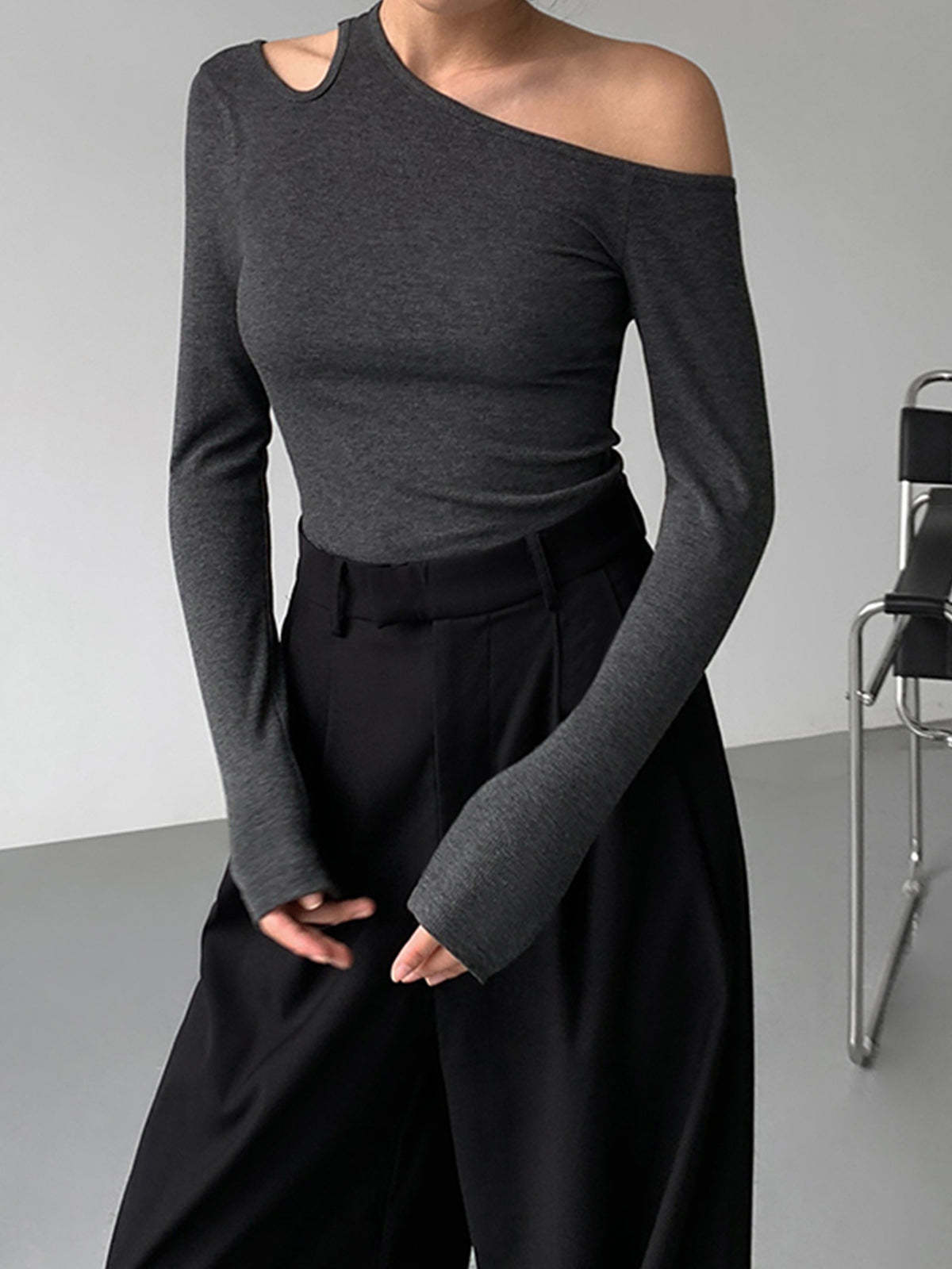 Slinky Cutout Knit Top