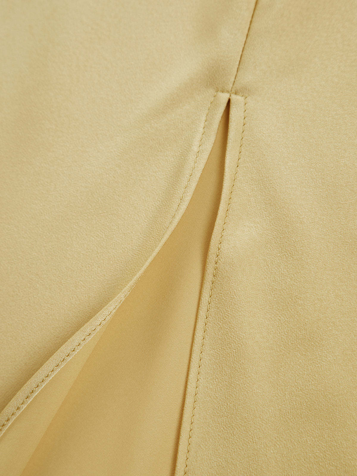 Moonlight Open Back Satin Slit Long Dress