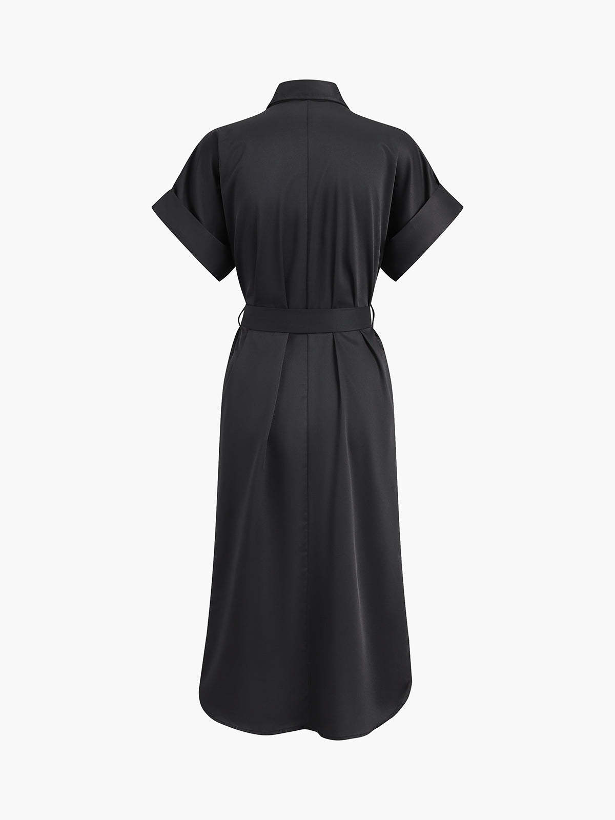 Polo Pockets Tied Midi Dress