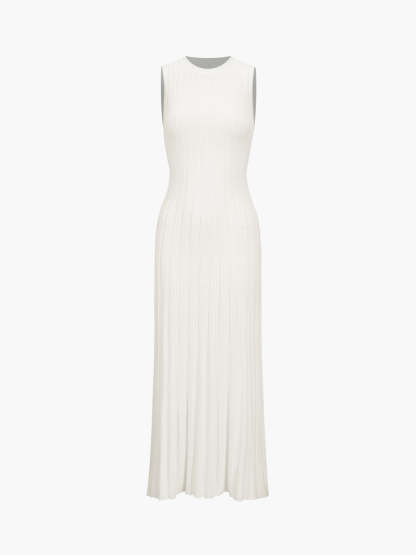 Camille Knit Pleat Maxi Dress