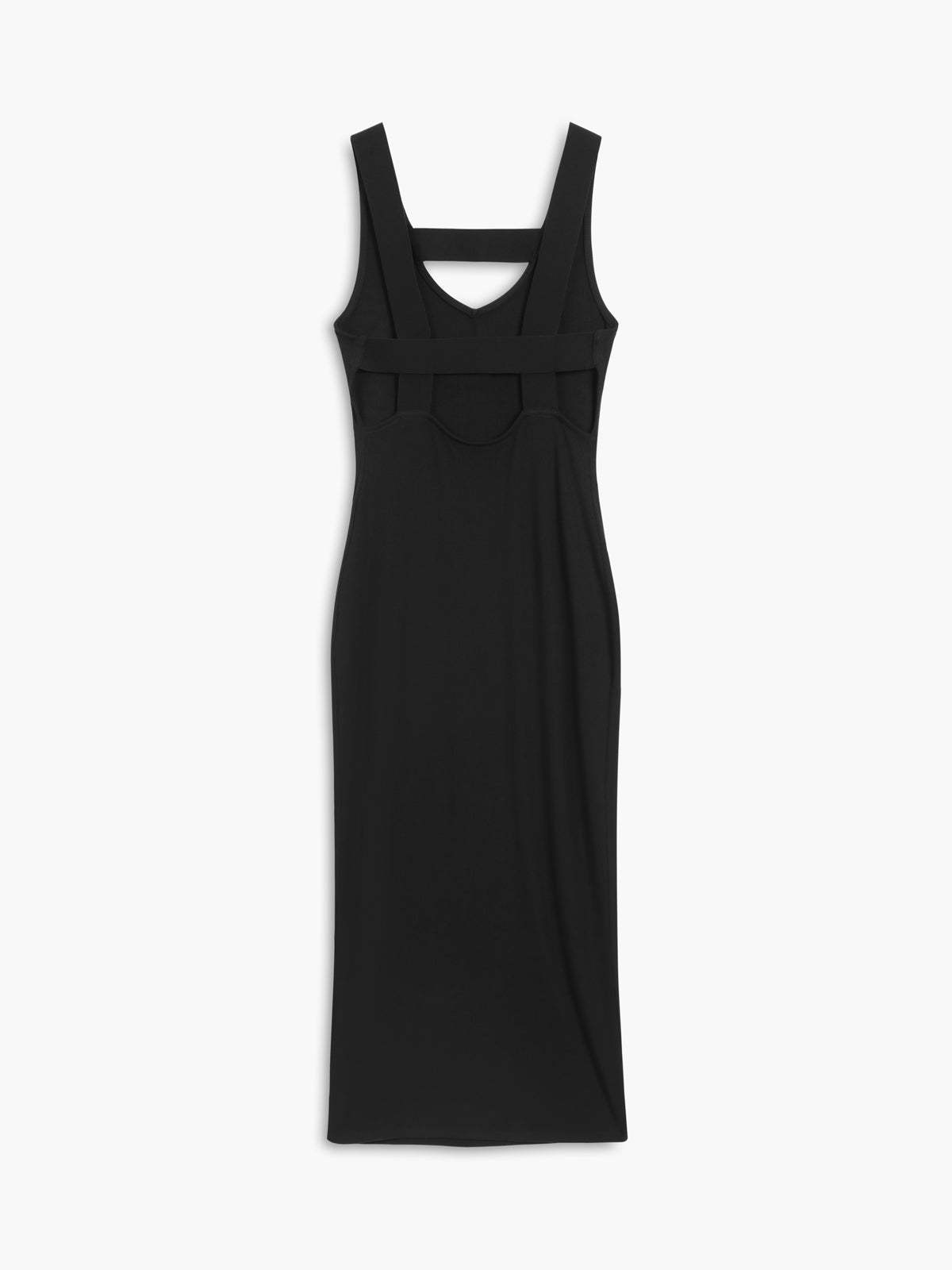 Back Cutout Knit Midi Dress