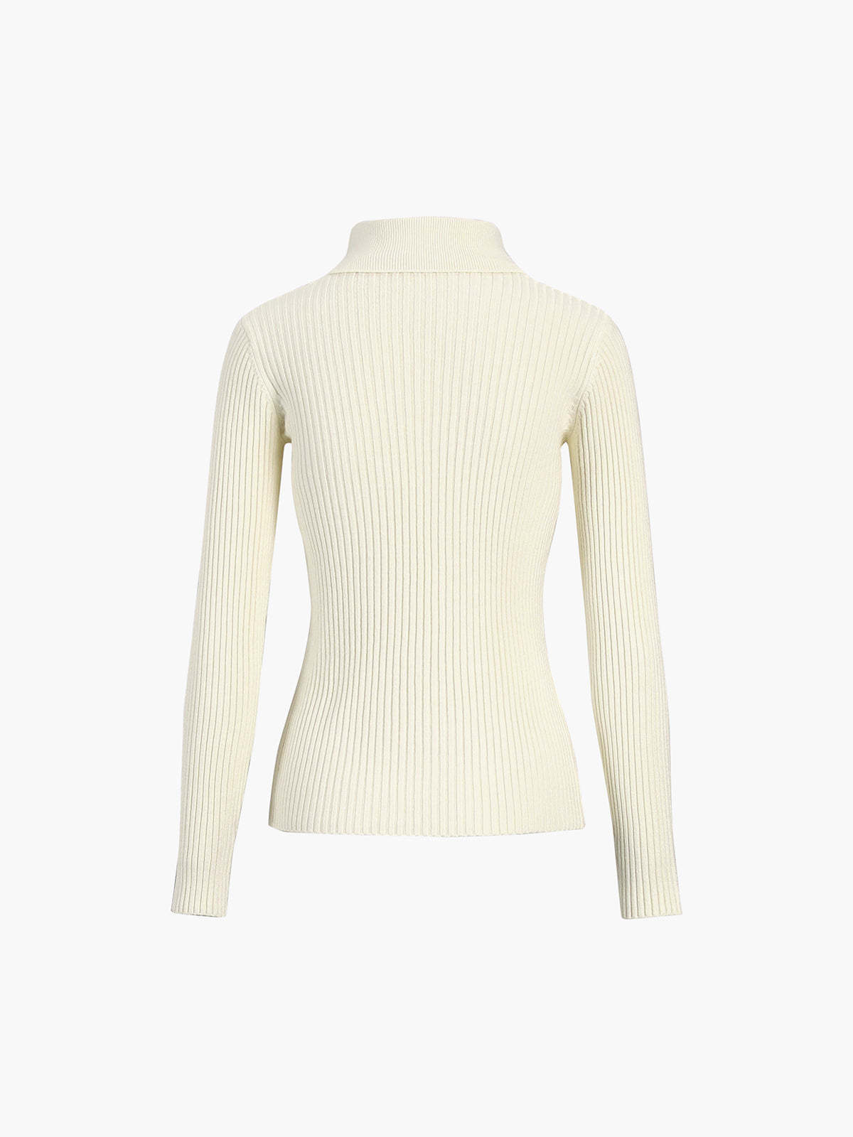 Vanilla Polo Long Sleeve Knit Top