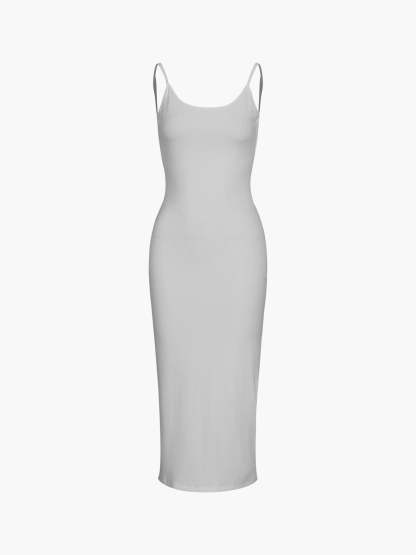 Classic Open Back Midi Dress