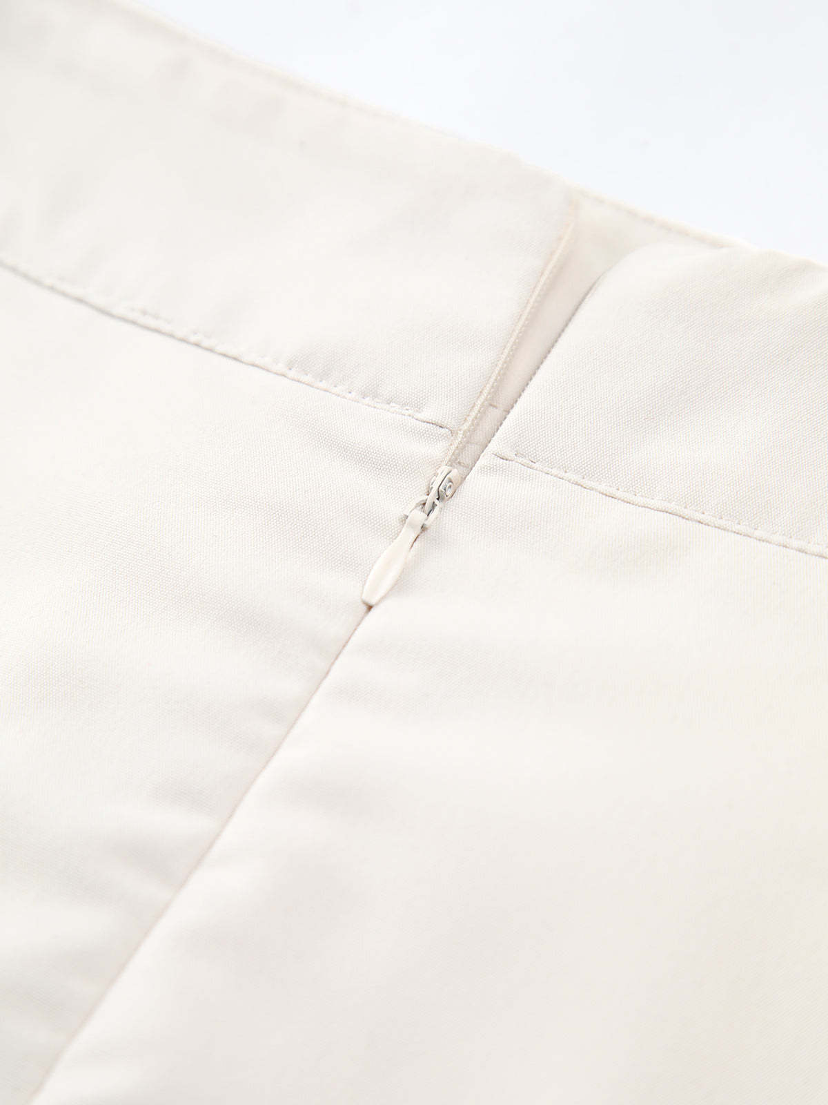 Patchwork Asymmetrical Pleated Buttoned Midi Skirt