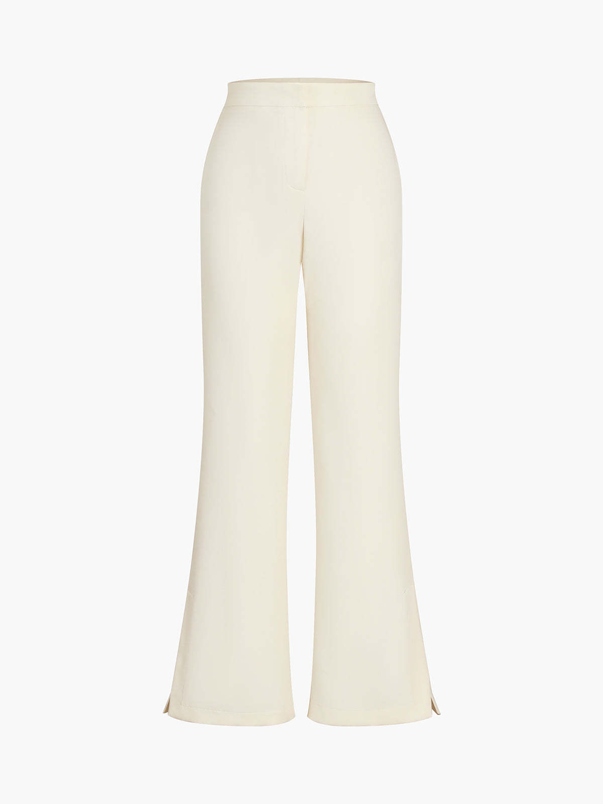 Solid Tube Top With Wide Leg Pants Set