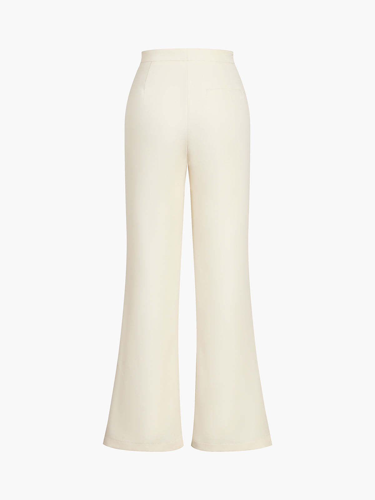 Solid Tube Top With Wide Leg Pants Set