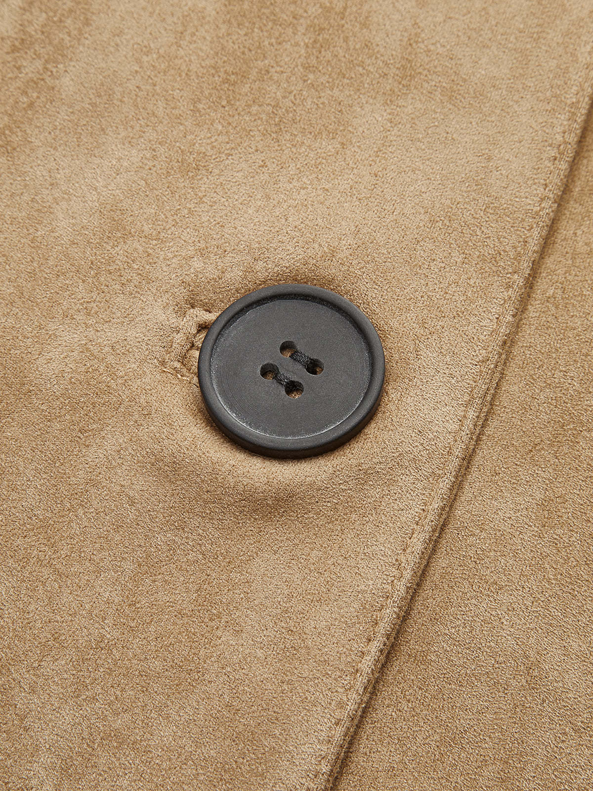 Suede Soft Button Lapel Jacket