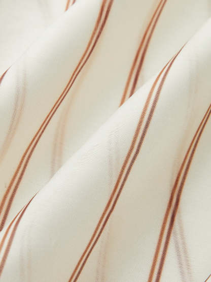 Stripe Cropped Shirt (Semi-Sheer)