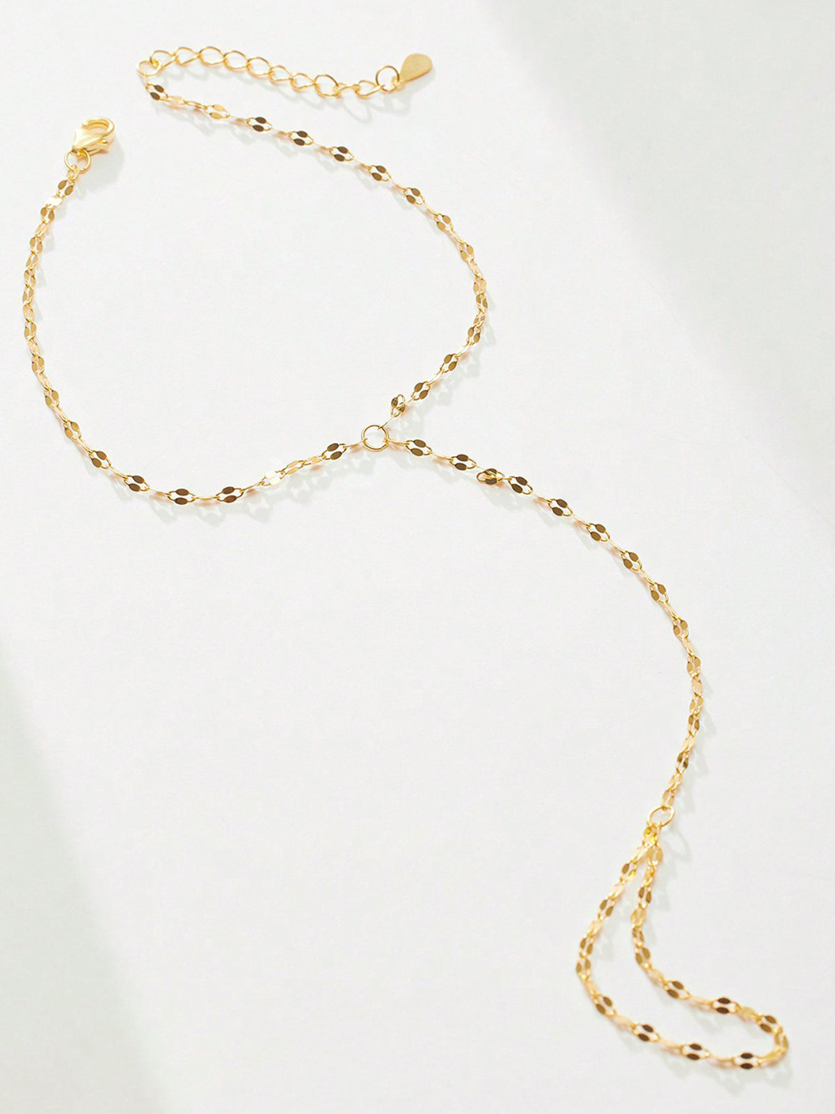 Golden Chain Finger Bracelet