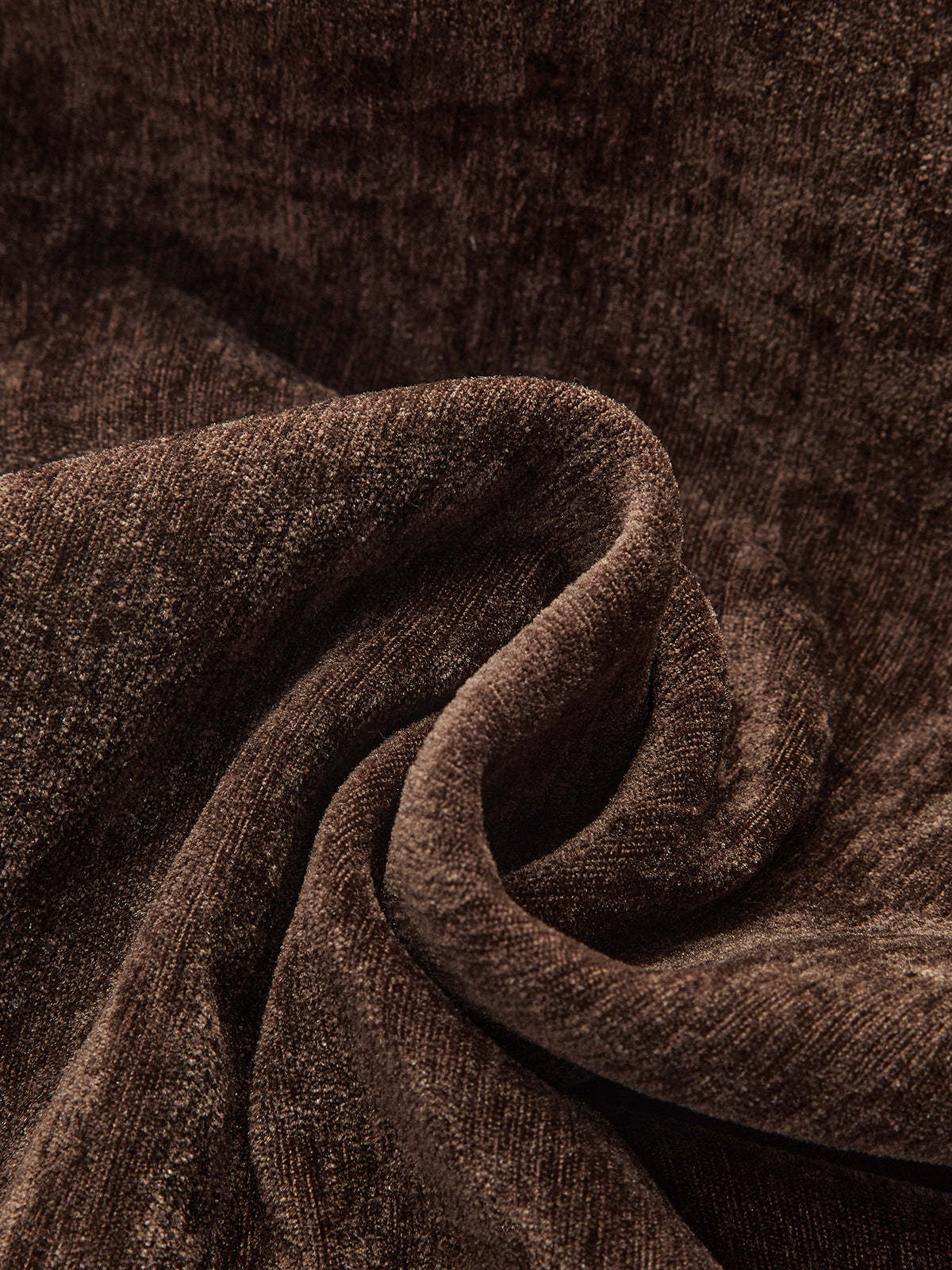 Mid-Waist Velvet Wide-Leg Pants