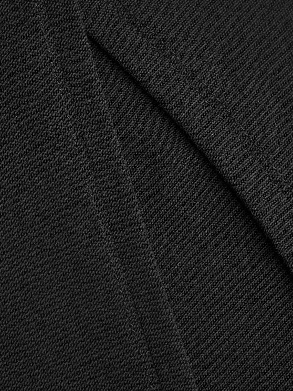 Faux Leather Wrap Waist Dress with Side Slit