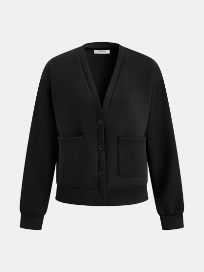 V-Neck Cardigan & Drawstring Pants Set