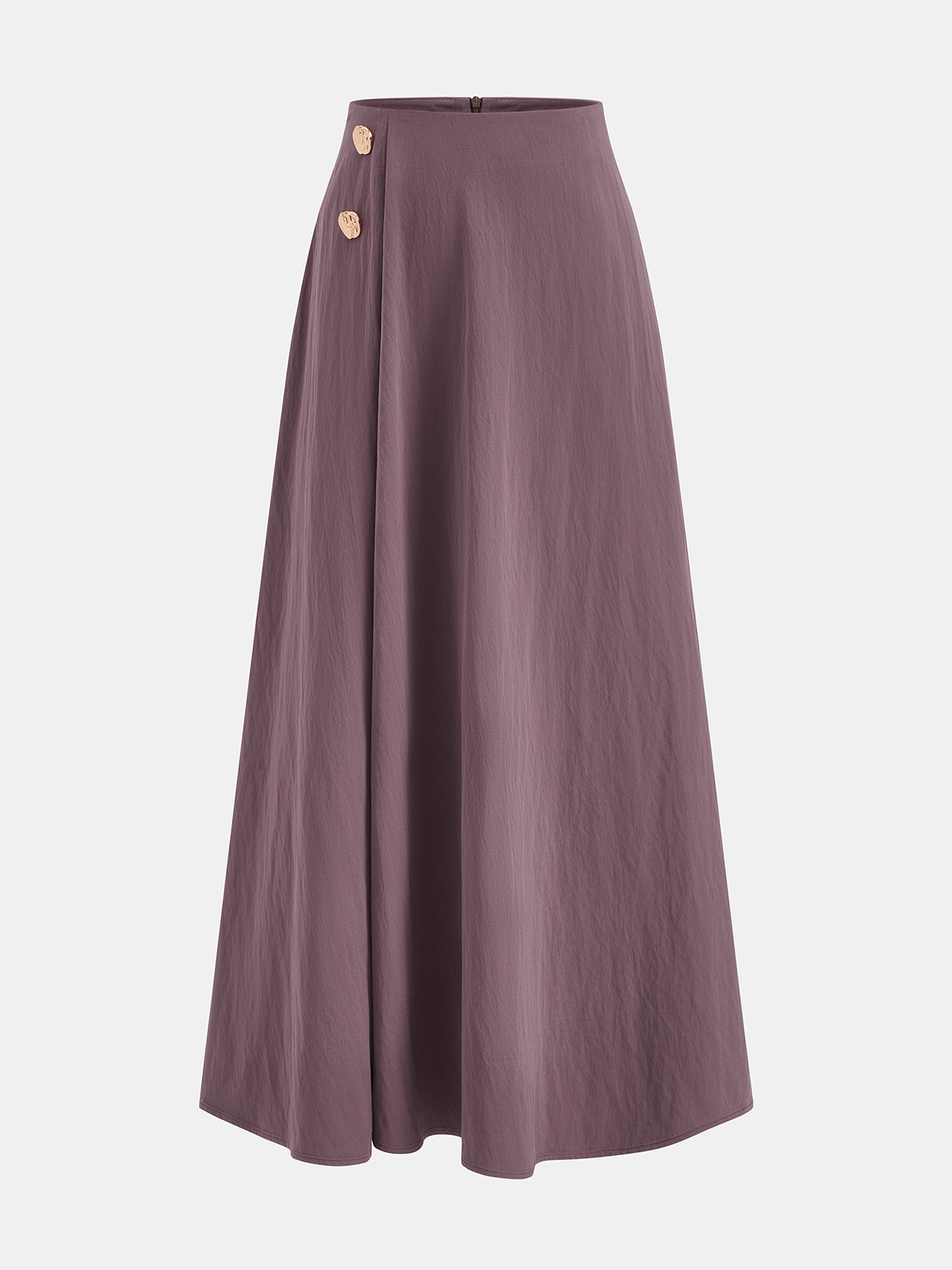 Blend Buttoned A-Line Maxi Skirt