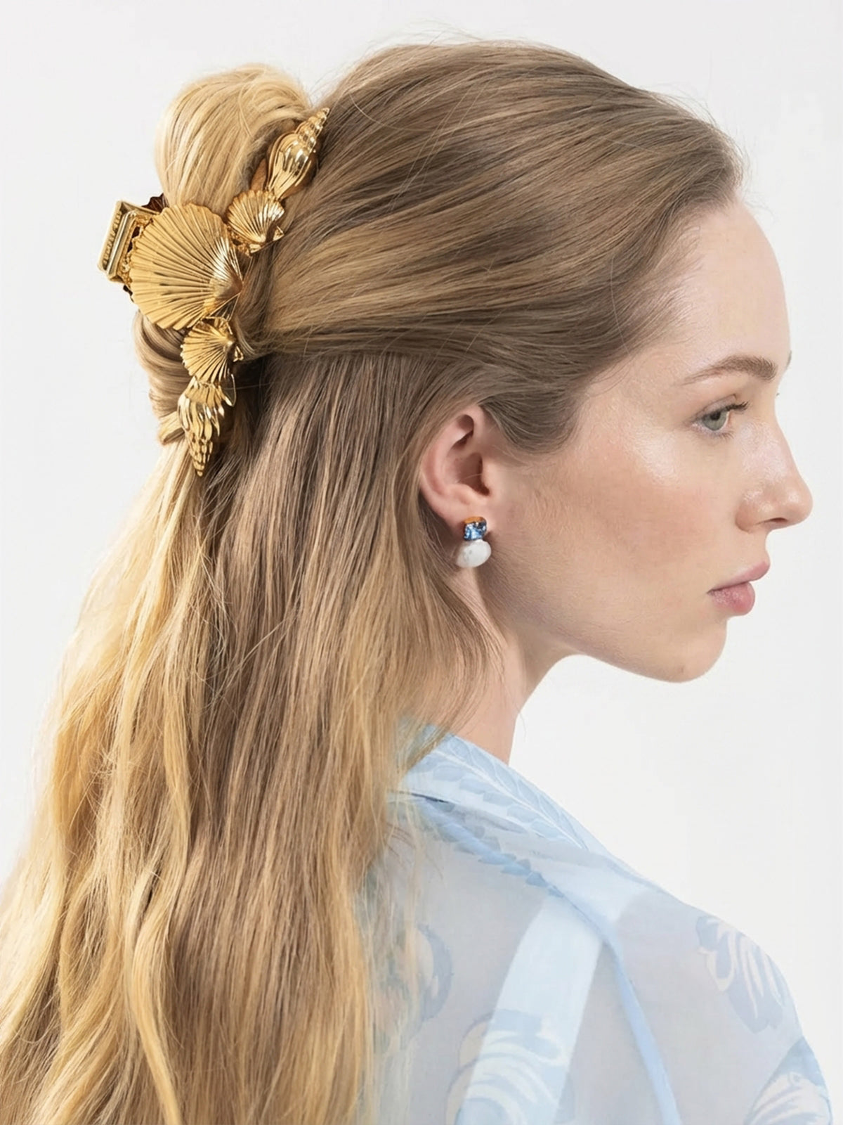 Seashell Conch Hair Claw Clip