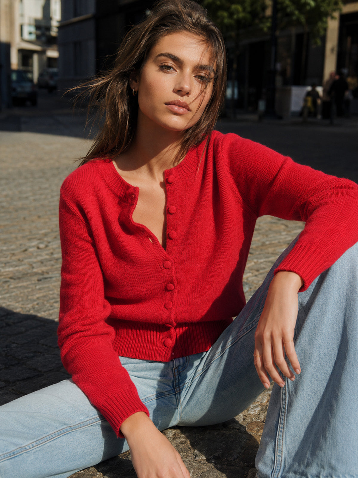Button-Up Knit Cardigan