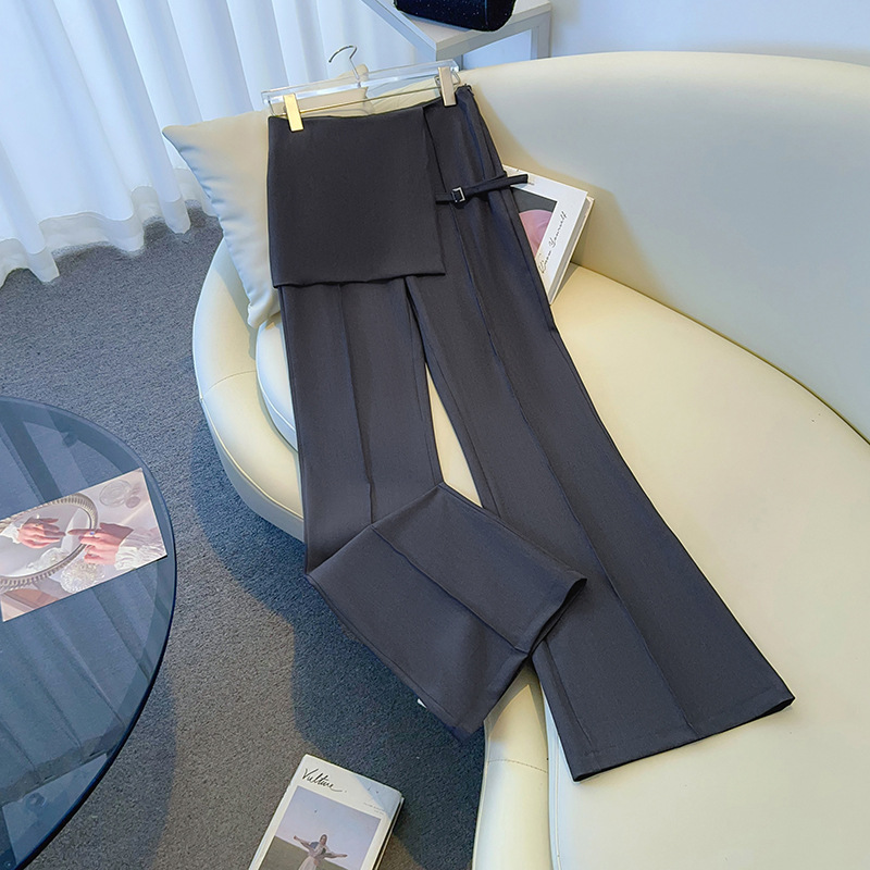 Asymmetric Waist Pants