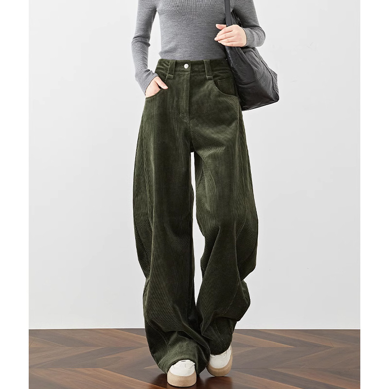 Velvet Sleeveless Belted Wide-Leg Trousers