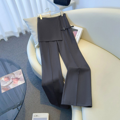 Asymmetric Waist Pants