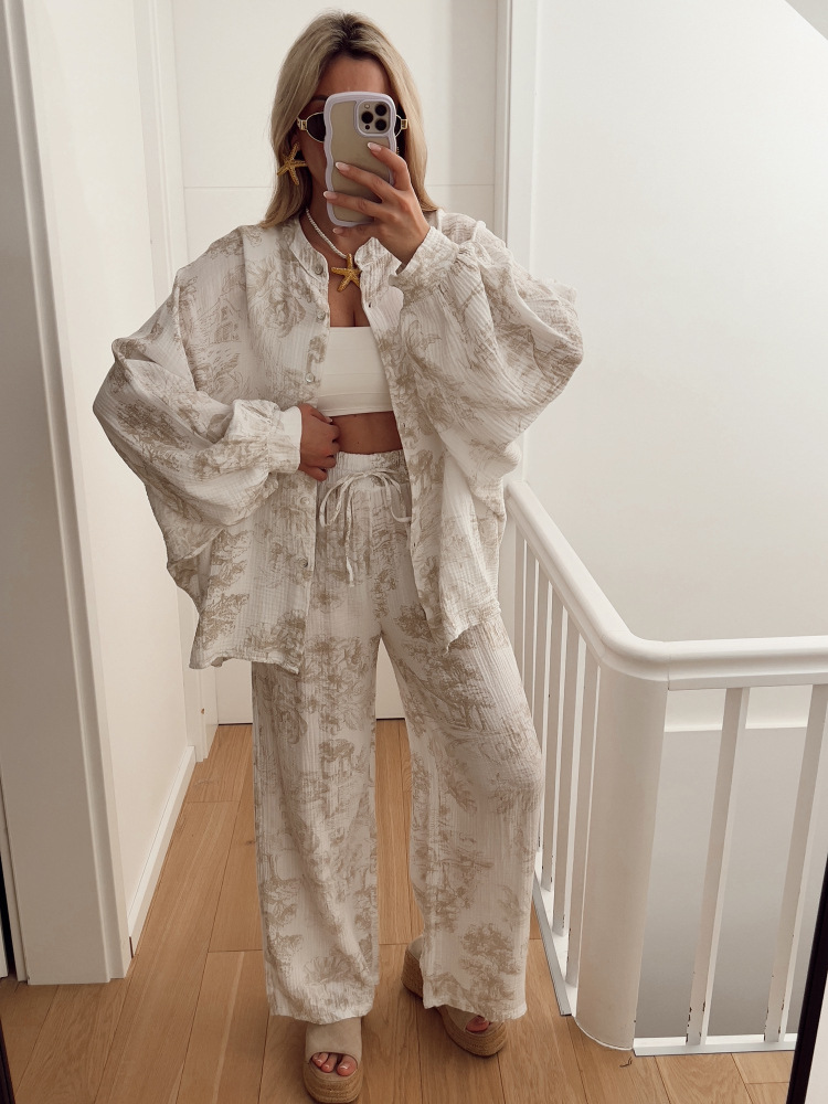 Floral Print Two-Piece Set