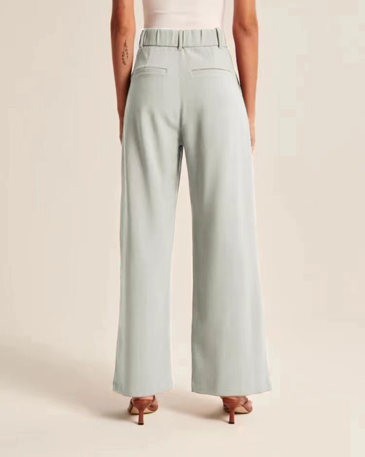 Everly Pistachio Cuffed Trousers