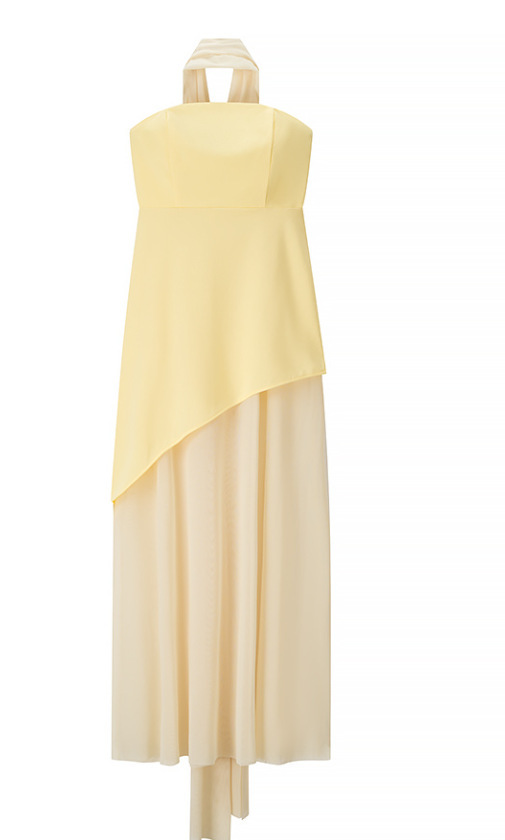 Elegant Off-Shoulder Tube Dress