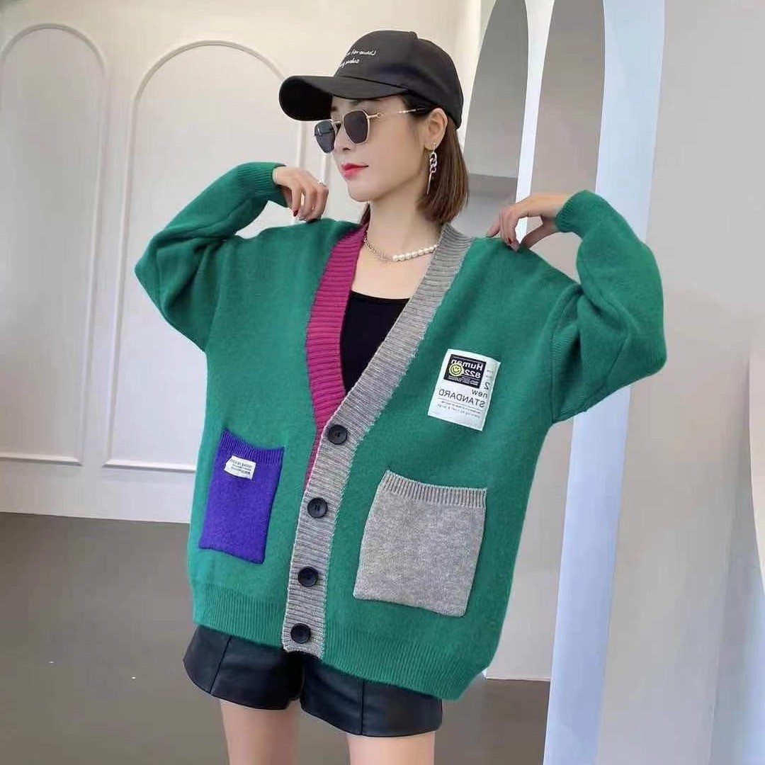 2023 Autumn And Winter New Fashion Foreign Air Age Reduction Knitted Cardigan