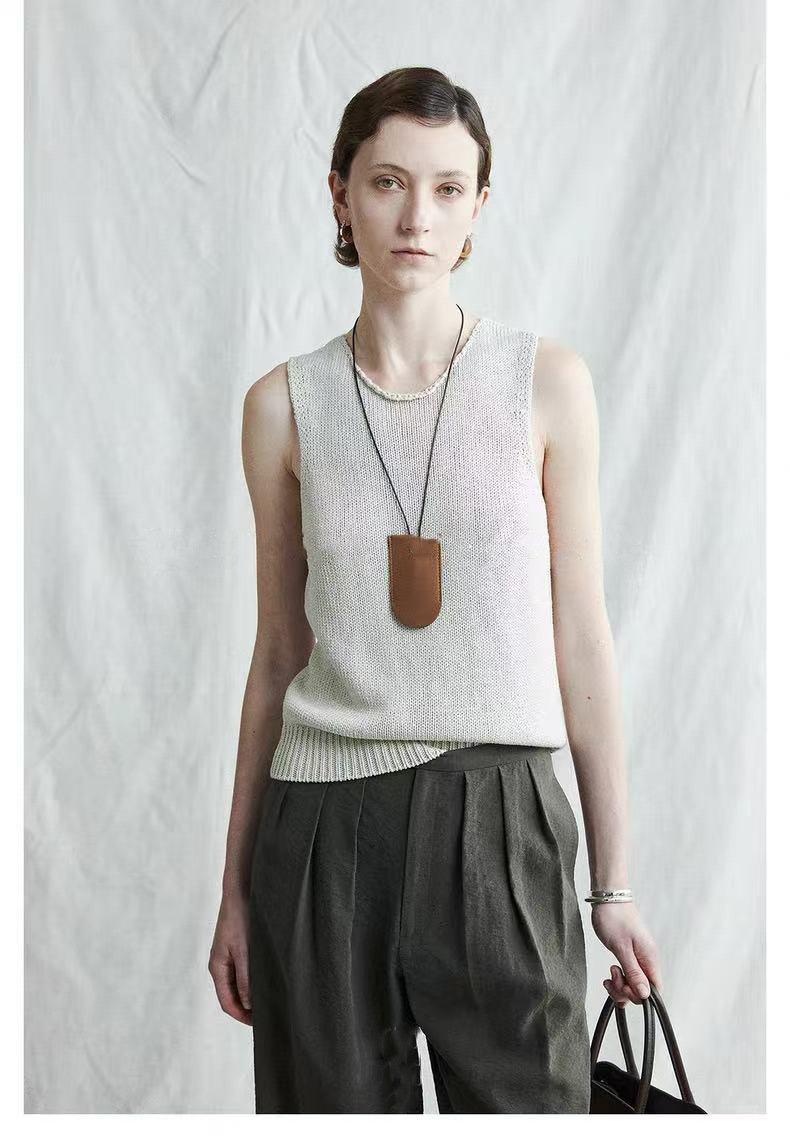Cotton Blends Crop Tank Top