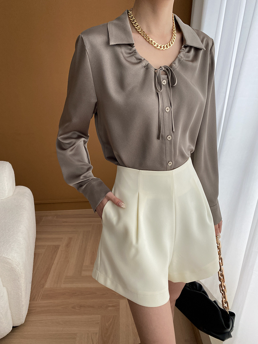  wide-leg suit shorts