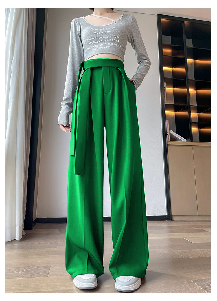 Casual Irregular High Waist Wide Leg Pants