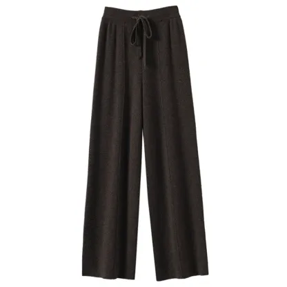 Ribbed Mystique Wide Leg Pants
