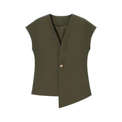 Metal Detail Vest & Pants set