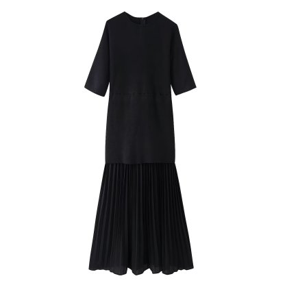 Sheer-Paneled Maxi Dress