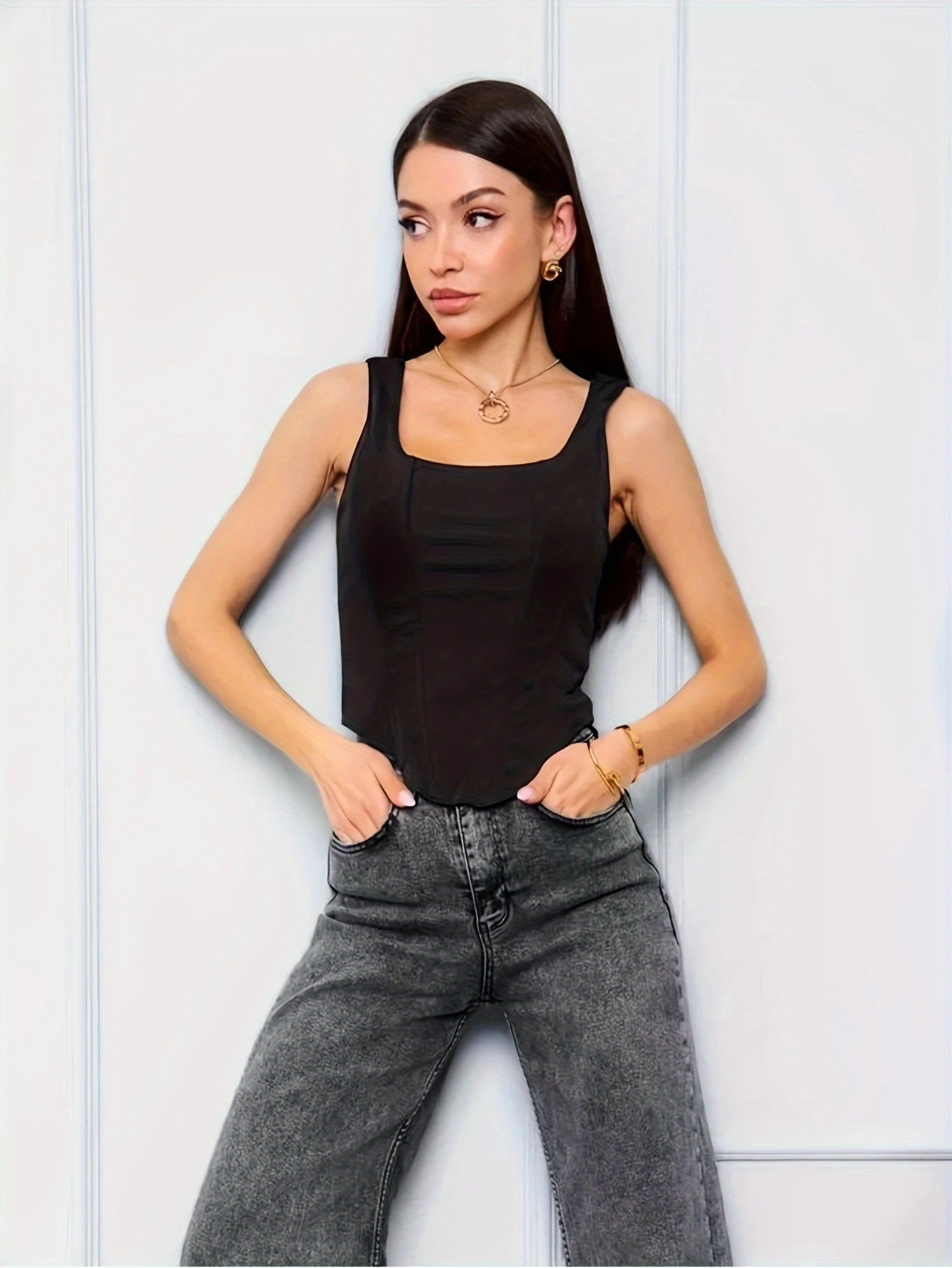 Ivory Glow Tied Crop Corset Top